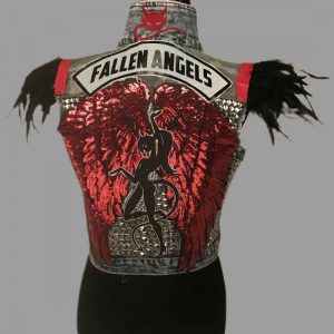 Upcycled Fallen Angel Battle Vest – Black