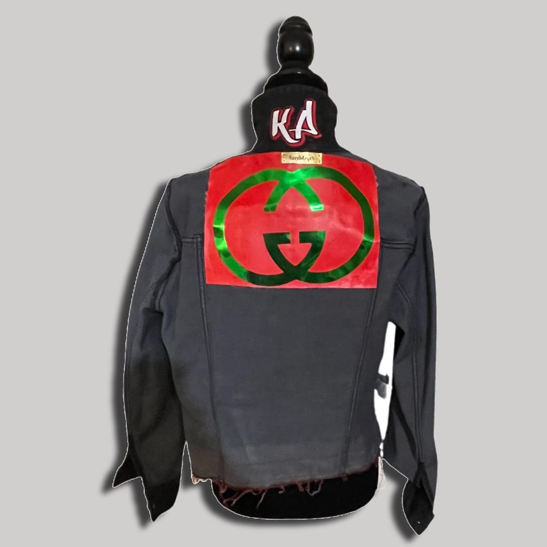 custom gucci denim jacket