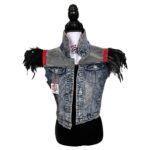 Fallen Angel Denim Jacket – Red